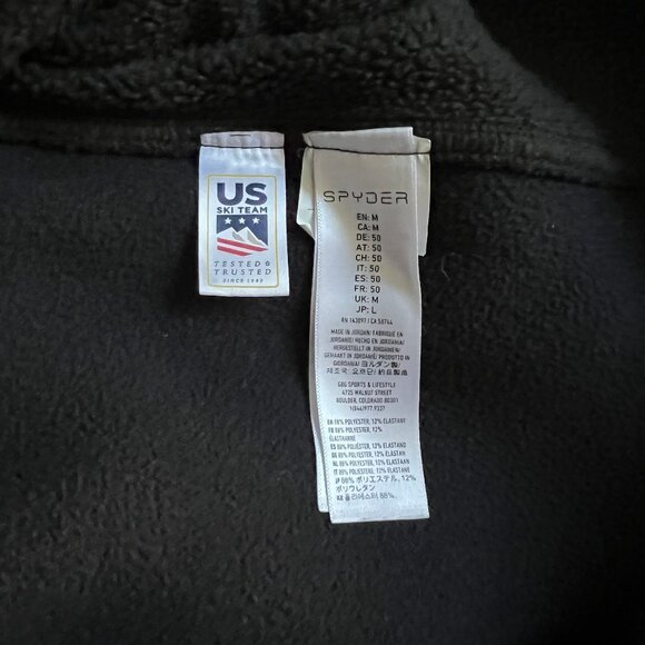 Spyder Men's 1/4 Zip Pullover Knit Diamond Weave Textured Sweater | Sz M - Picture 11 of 12